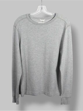 Reigning Champ Grey Waffle Knit Long Sleeve Thermal Shirt Men’s Size Small